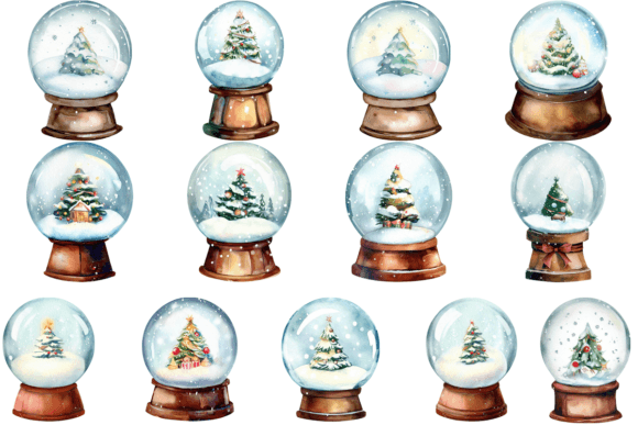 13 Christmas Snow Globe, Holiday Bundle: A Seller’s Review of This Illustrations Asset
