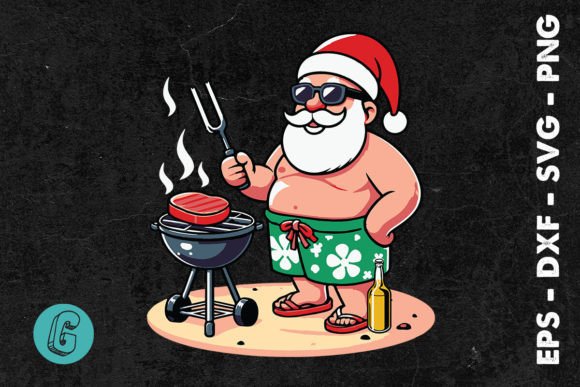 Christmas in July Grilling BBQ Santa SVG Review