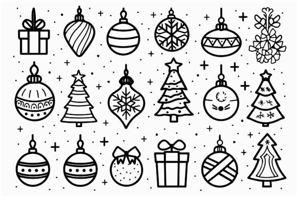 Christmas Ornament Decoration Doodle Illustrations Review