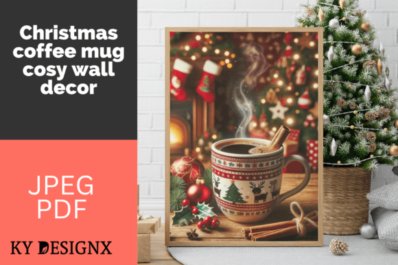 Cinnamon Coffee Christmas Wall Decor Illustrations Review