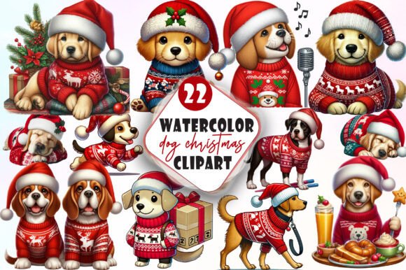 Dog Christmas Clipart: A Brand Designer’s Review of Festive Illustrations