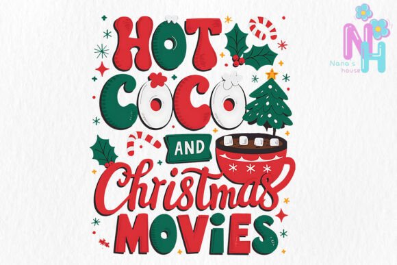 Hot Cocoa and Christmas Mvoies Png Review for Illustrations