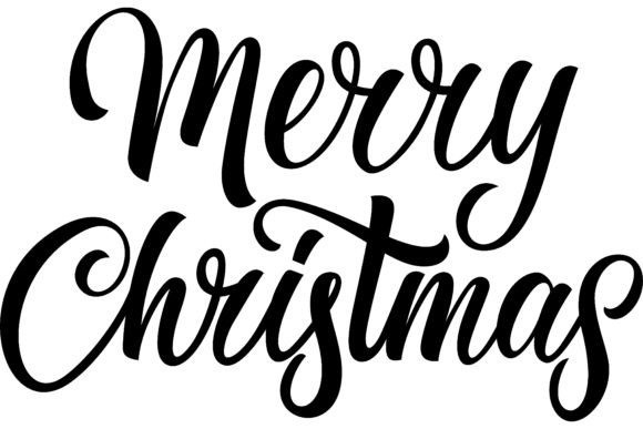 Merry Christmas Lettering. Catholic Chri