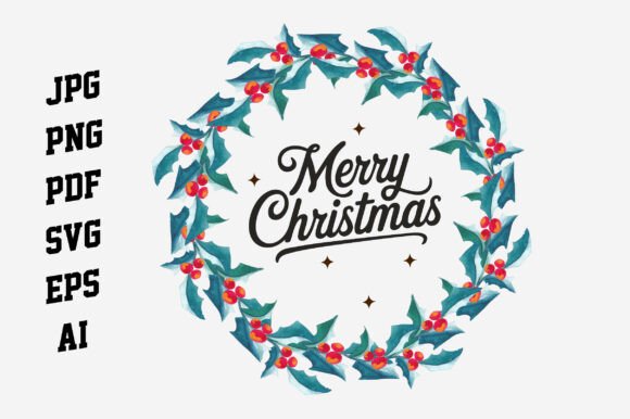 Merry Christmas Unique Wreath Card Review