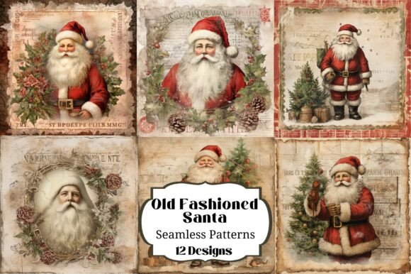 Old Fashioned Christmas Santa Illustrato Review