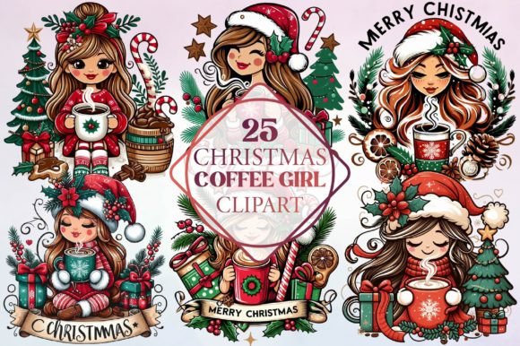 Watercolor Christmas Coffee Girl Clipart: A Review for Sellers